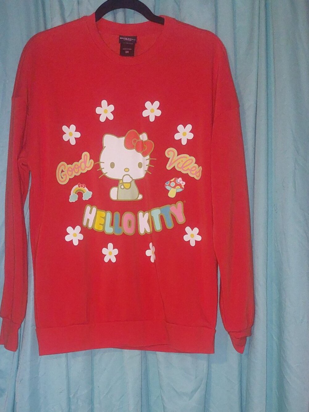 Sanrio Hello Kitty Good Vibes Crewneck - BoxLunch Exclusive SMALL